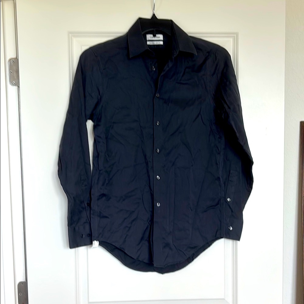 Calvin Klein Gray Dress Shirt for Men